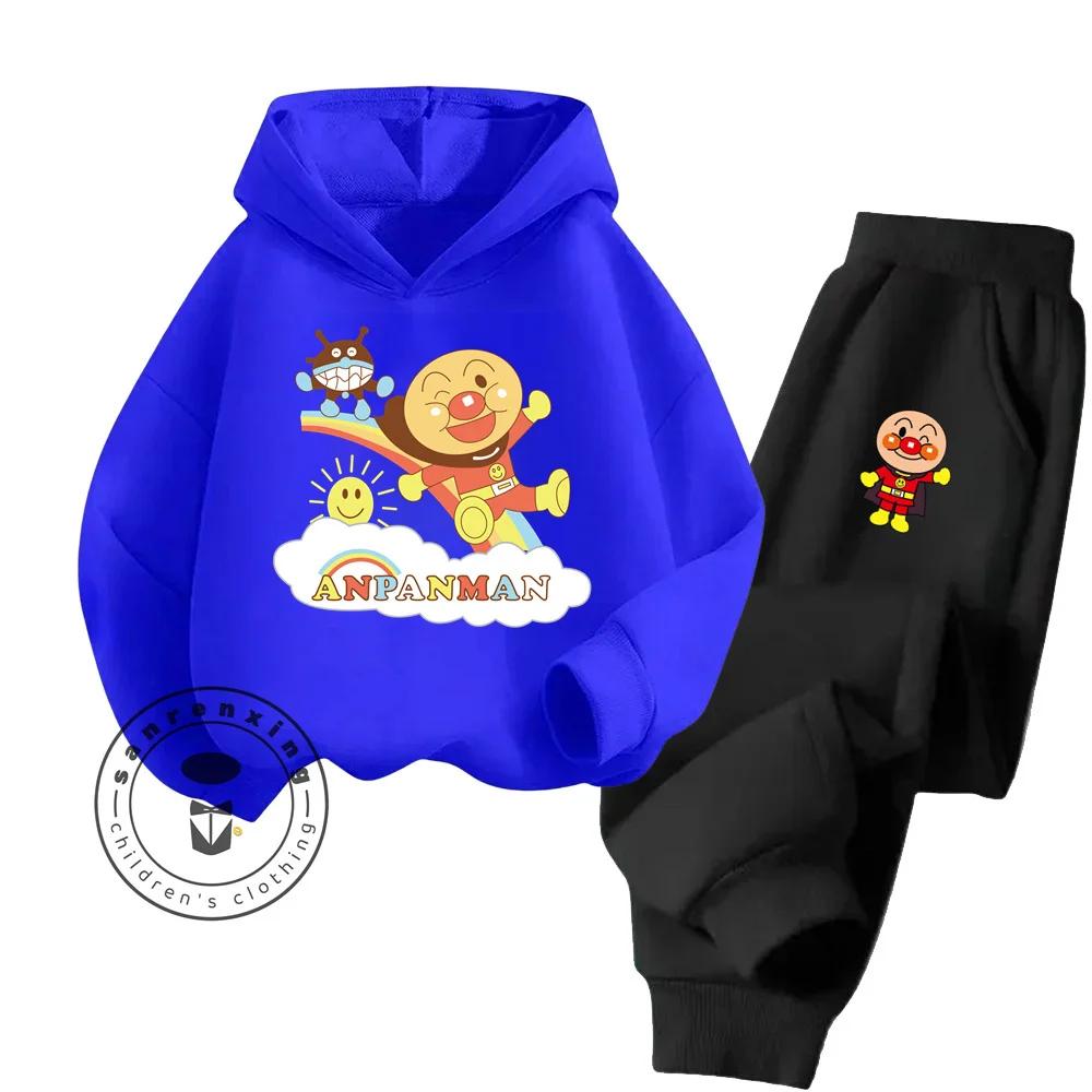 Ensemble de sweat à capuche de sport pour enfants, mode Anpanman abordable, vêtements économiques sans compromis sur la qualité, printemps-automne