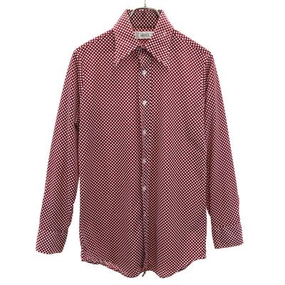 MEDICI 70s Vintage Dot Pattern Long Sleeve Shirt 15-32 Polka Dot Men's Used