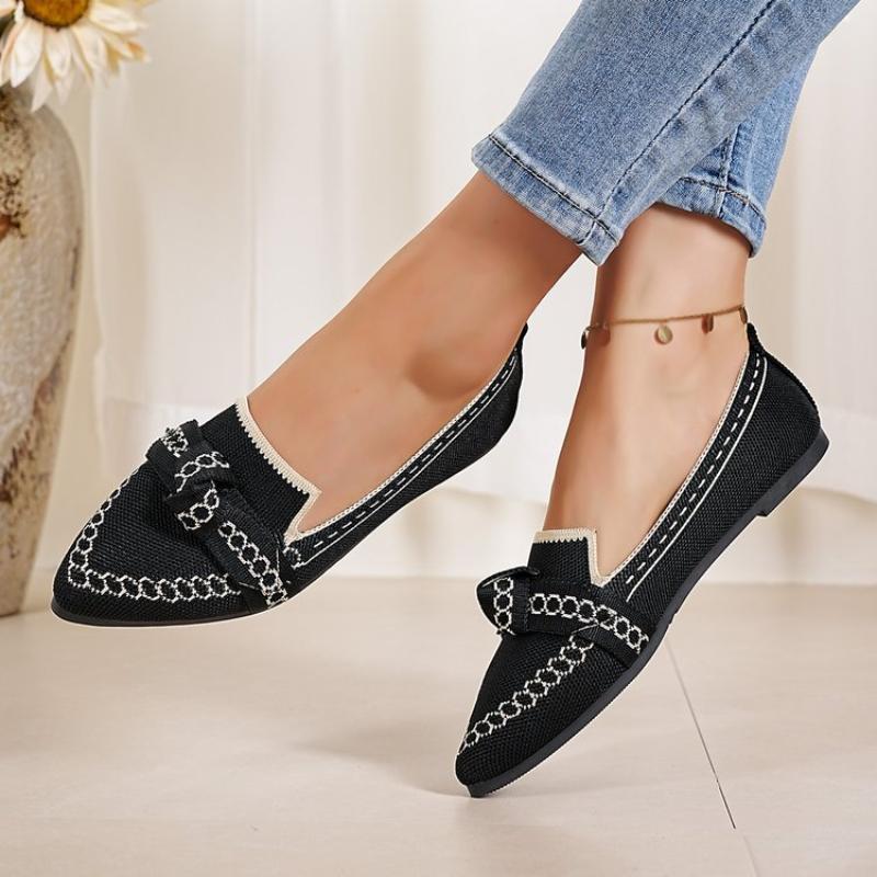 New Spring Autumn Women'S Snake Patterned Loafers Pointed Flat Bottomed Women'S Single Shoes Comfortable Driving Shoes
