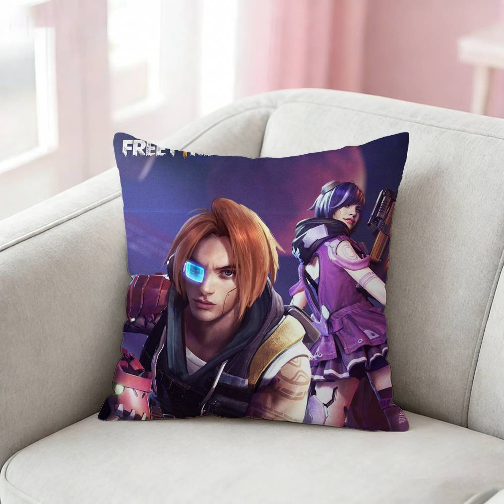 FFree FFire Moco Dasha Pillow Case Cushion Cover Throw Pillow Case For Car Sofa