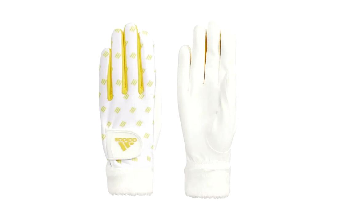 

Adidas Synthetic Leather, Mesh Material, Fur Sports Gloves Unisex White HG5567 M