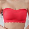 Large Size Women Invisible Bra Underwear Strapless Bralette Thin Gather Bra Tube Top