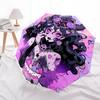 1pc Skull Heart Auto Open Close Umbrella Portable Folding Design with 8-Bone Iron Frame, Perfect for Outdoor, Festive Gifts, Travel, Daily Use, a
