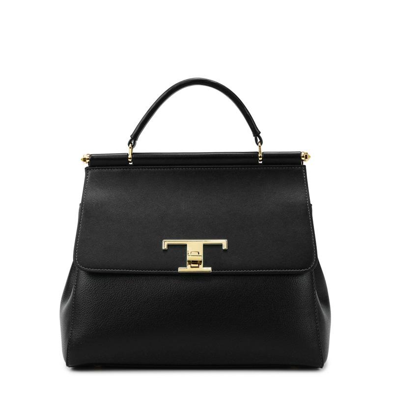 Handbag Women's Large Capacity Contrast Color Commuting Bag High-end Flip Commuting Tote Bag