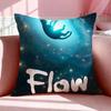 Band F-Flow Cushion Cover Breathable Linen Pillowcase Summer Odorless Eco-Friendly Invisible Zipper Washable