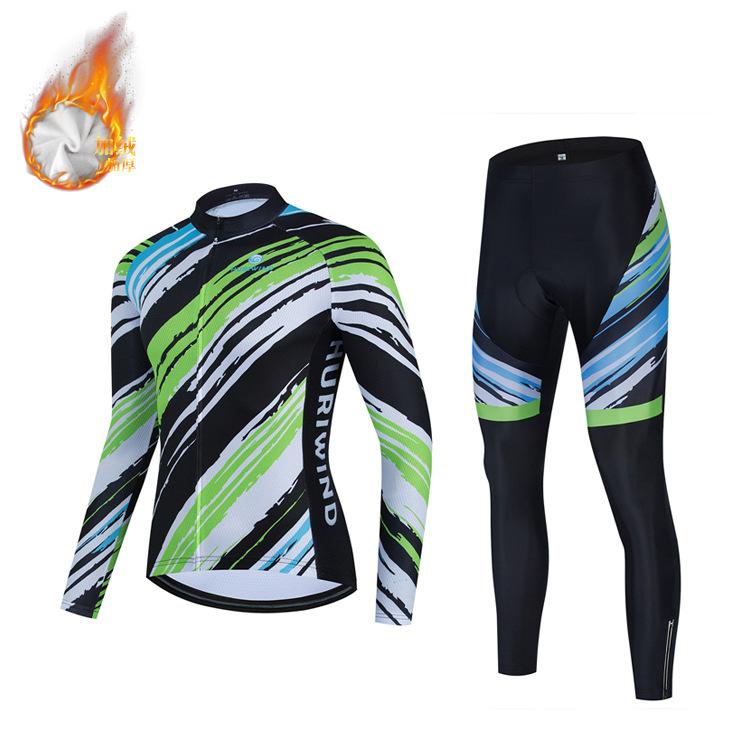 2026 Autumn and Winter Men s Team Cycling Suit, Long-sleeved Cycling Suit, Fleece Warm Suit S