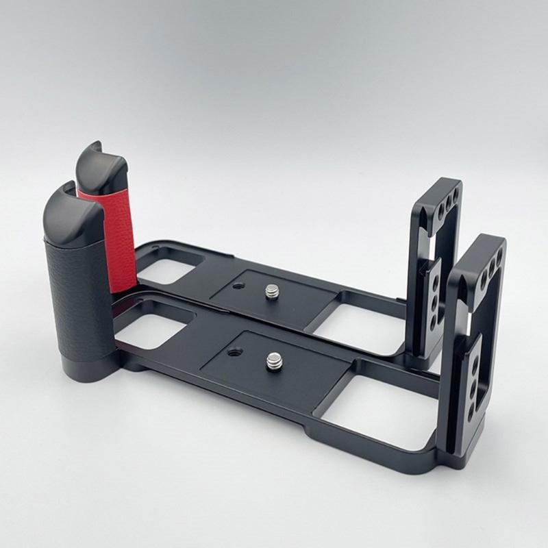 Aluminium L-Platte Schnellverschluss Leichtgewicht Handgriff Für GFX 50R Kompatibel Verschiedene Stativköpfe