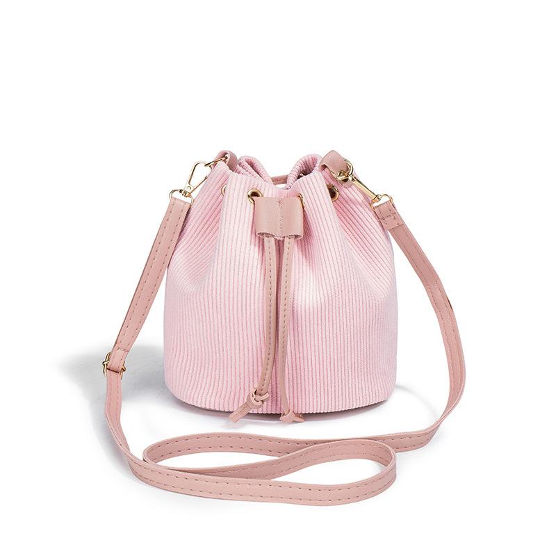 Korean Version Bucket Bag, Personalized, Fashionable, Trendy, Drawstring Chain, Small Bag For Women