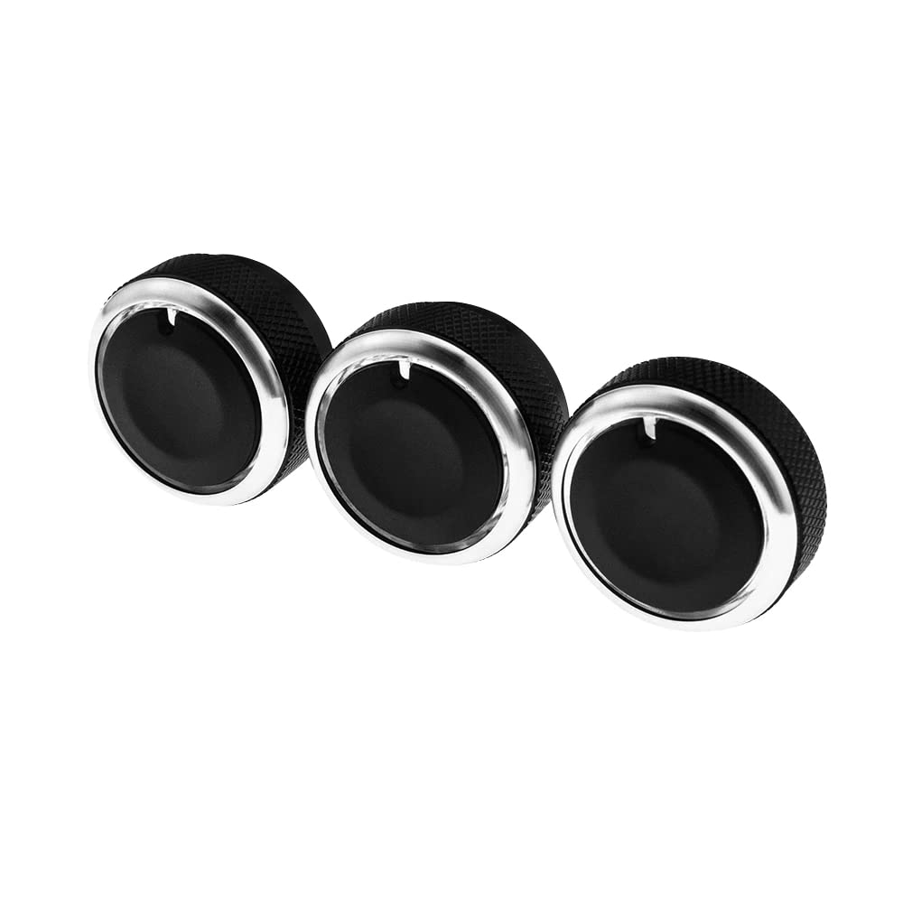 3PCS Car Air Conditioner Heat Control Switch Knob AC Knob Fits Toyota Vios 2002-2006 Yaris