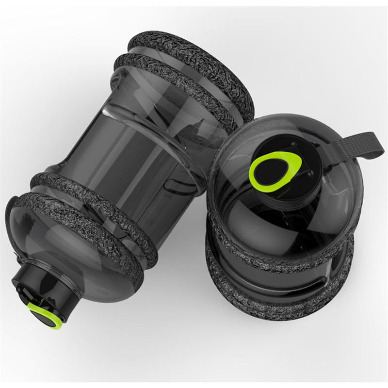 Large Capacity 2.2L Pastic Water Bottles Camping Training Bicycle Drink Water Bottle Outdoor Sports Portable Fitness Kettle