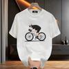 Unisexs Fitted Cotton Tshirts 5XL Black T Shirt Summer Wear Casual for Unisex Ride Bicycle Print Tee Shirts White Unisex Clothing