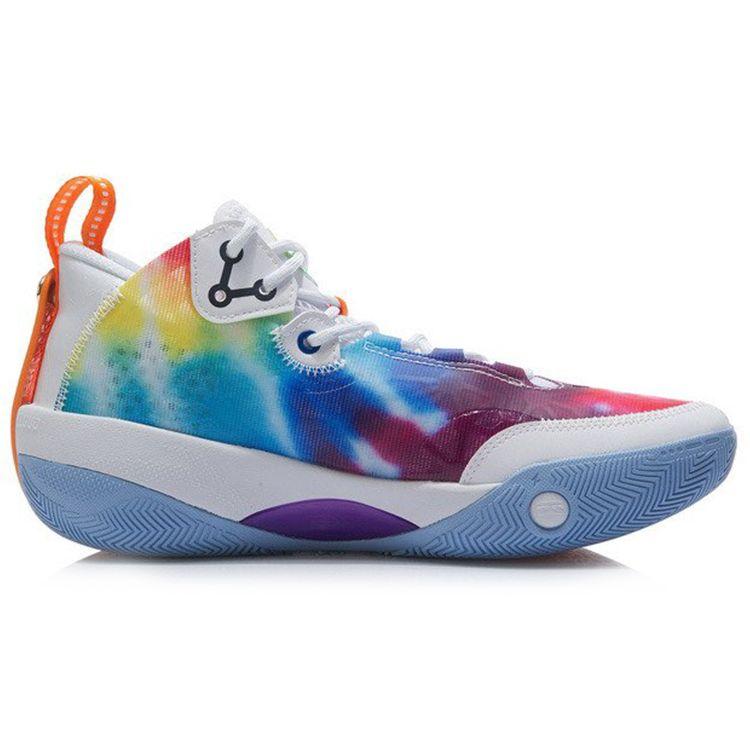Li-Ning Wade Shadow 3 Rainbow Men Sneakers Multi-Color Purple New-Lakers-Yellow ABPR049-8