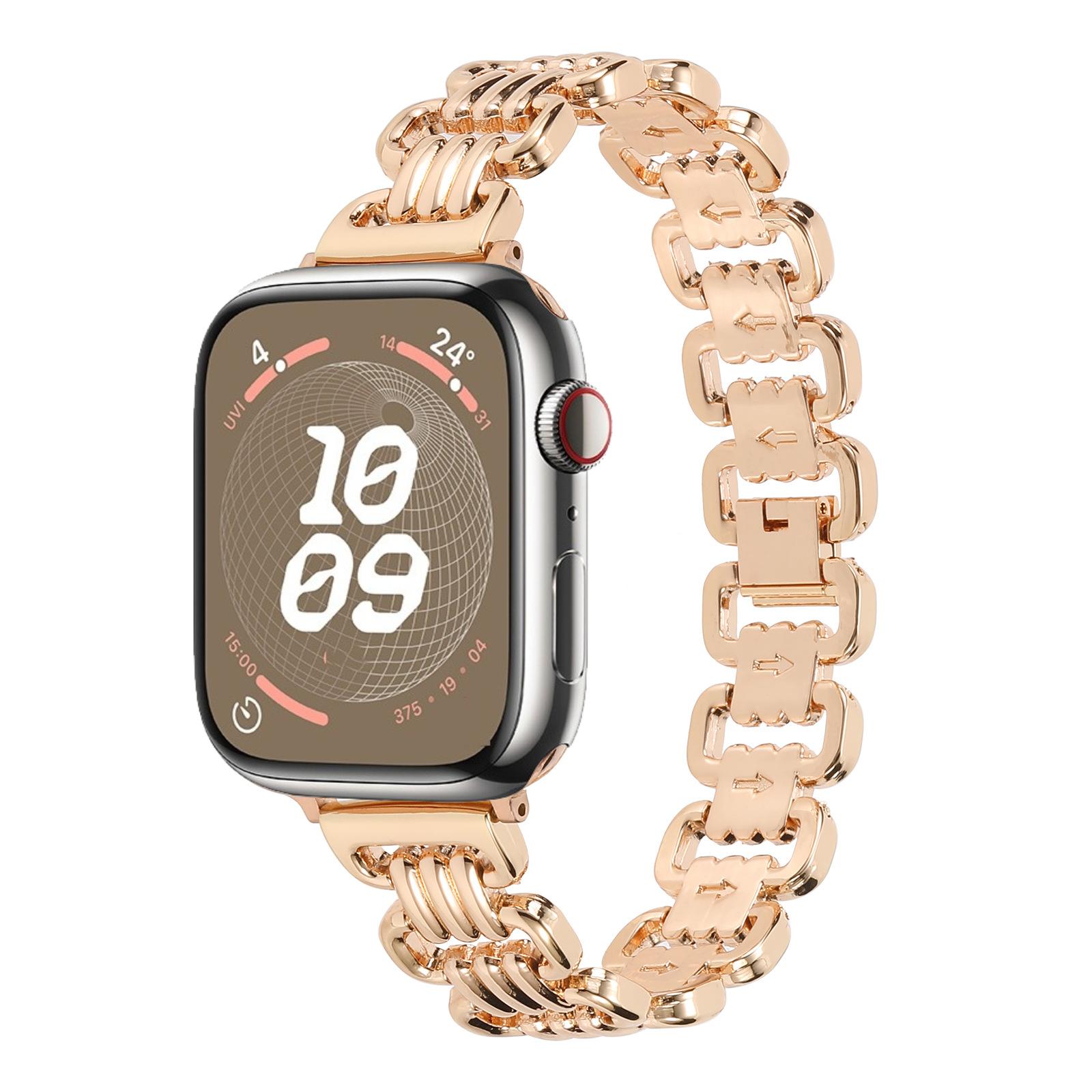 

Ремешок из нержавеющей стали для часов Apple Watch 49 мм 45 мм 41 мм 44 мм 40 мм 42 мм U-образный металлический браслет для iwatch Ultra 9 8 7 6 5 4 SE 42&44&45&49mm