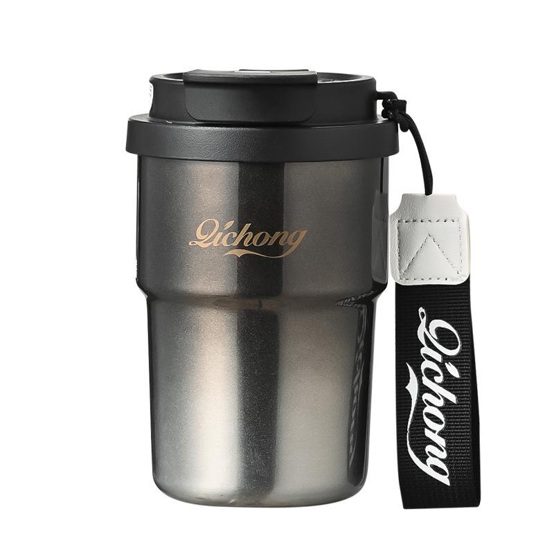 

316 stainless steel coffee cup high value portable cup double layer water cup thermal insulation business gift 450ML [SUS316 high quality]