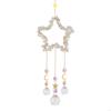62KD Natural for raw Stone Amethyst Light Crystal Wind Chimes Pendant Dream Rainbow
