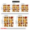 2pcs  2D plane printing Curtain Popular Autumn Leaves Plaid Pattern 100% Polyester (without rod) Art Deco Festive Perfect for