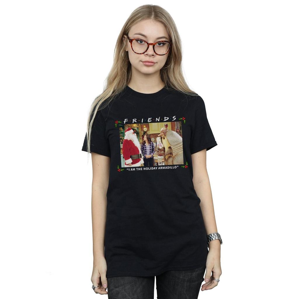 Friends Womens/Ladies I Am The Holiday Armadillo Cotton Boyfriend T-Shirt