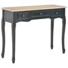 Día Y Noche - 280046 Día Y Noche Dressing Console Table with 3 Drawers Black