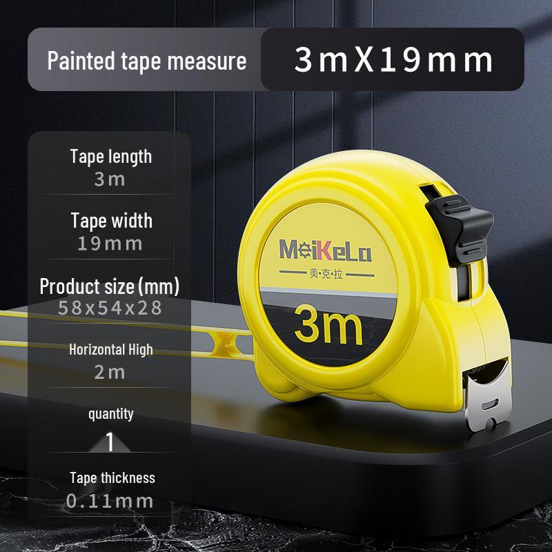 Durable Stainless Steel Tape Measure: 3m, 5m, 7.5m, 10m Options - Wear & Drop-Resistant with Painted Markings