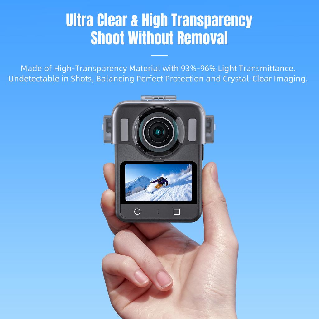 STARTRC Krytka chrániče objektivu 360° panoramatické kamery pro DJI Osmo Vysoká průhlednost PC ochrana objektivu