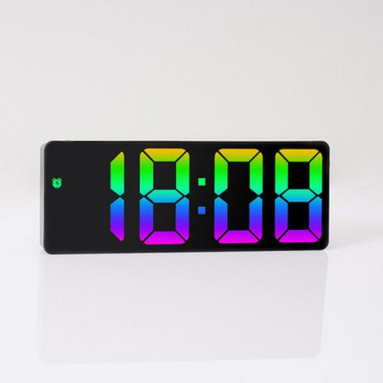 9-inch Multifunctional LED Clock with Multiple Alarms - Model 2802