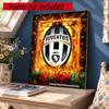 Juventus 5D Diamond Painting Round Diamond Rhinestones Mosaic Diamond Embroidery Wall Paintings Rhinestones Gift Frameless
