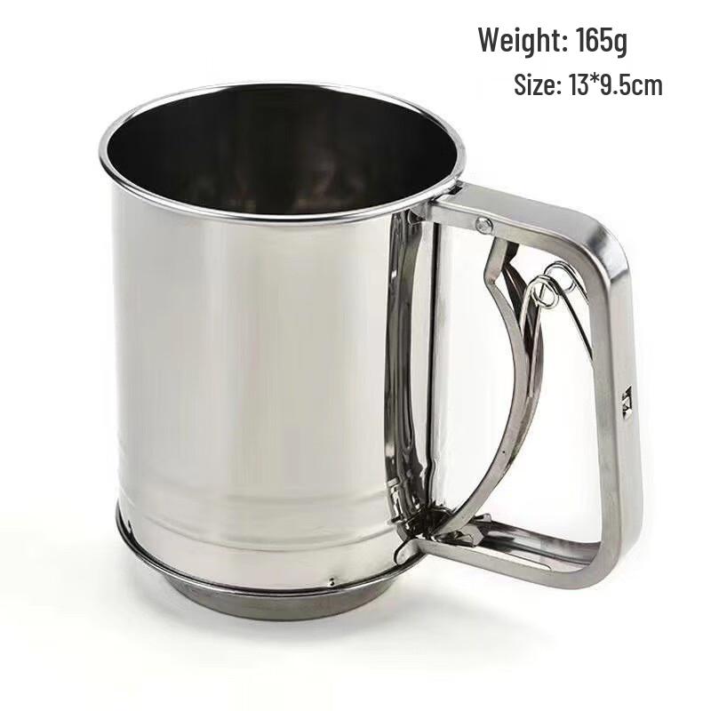 Bingyue Stainless Steel Double-Layer Handheld Flour Sifter