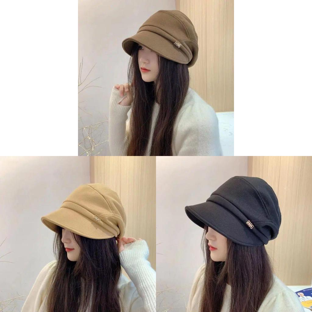 Womens Winter Fisherman Hat With Wide Brim And Polyester Material For Casual Fashion