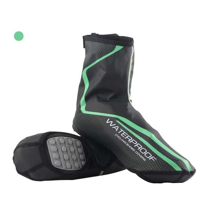 New Waterproof Reflective Cycling Lock Shoes Cover Bicycle Overshoes Windproof Winter MTB Road Bike Shoe Covers Protector black XL EUR 44-46