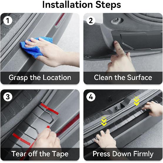 Rear Bumper Protector For Subaru 2025 2026 Forester Car Accessories ABS Plastic Material Matte Black Resistant Trunk Door Entry Guards