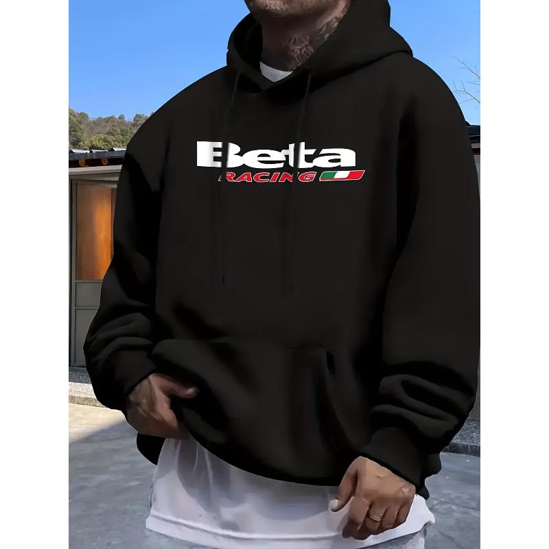 

Men s Hooded Sweatshirt, Polyester Fabric, Warm Long Sleeve Pullover Hoodie for Daily and Outdoor Activities XXL чорний