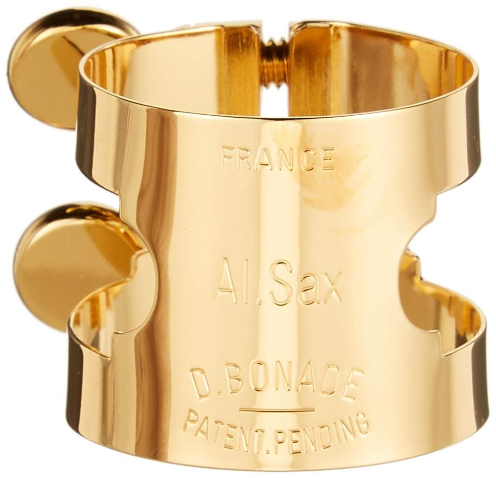 Bonard Alto Saxophone Ligature, Right-Tight, Gold-Plated Finish (2254G)