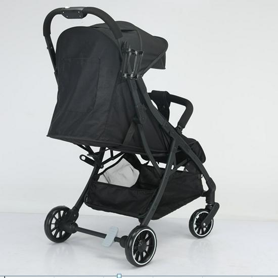 Compact Lightweight Foldable Baby Stroller: Sit, Recline, and Portable with Four Wheels