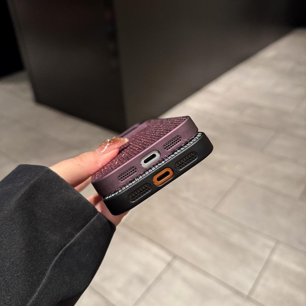 Glitzer Aurora Glänzende Diamant Hülle Für Für Iphone 17 Air 16 1 14 13 12 11 Pro Max X XS Max XR Plus Mini Bling Kamera Schutz Hülle