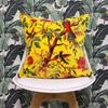 Colorful Background Bird Pattern Pillowcase Cotton Linen Fabric Square Zipper Pillowcase 45X45cm Wedding Decorative Pillow Cover