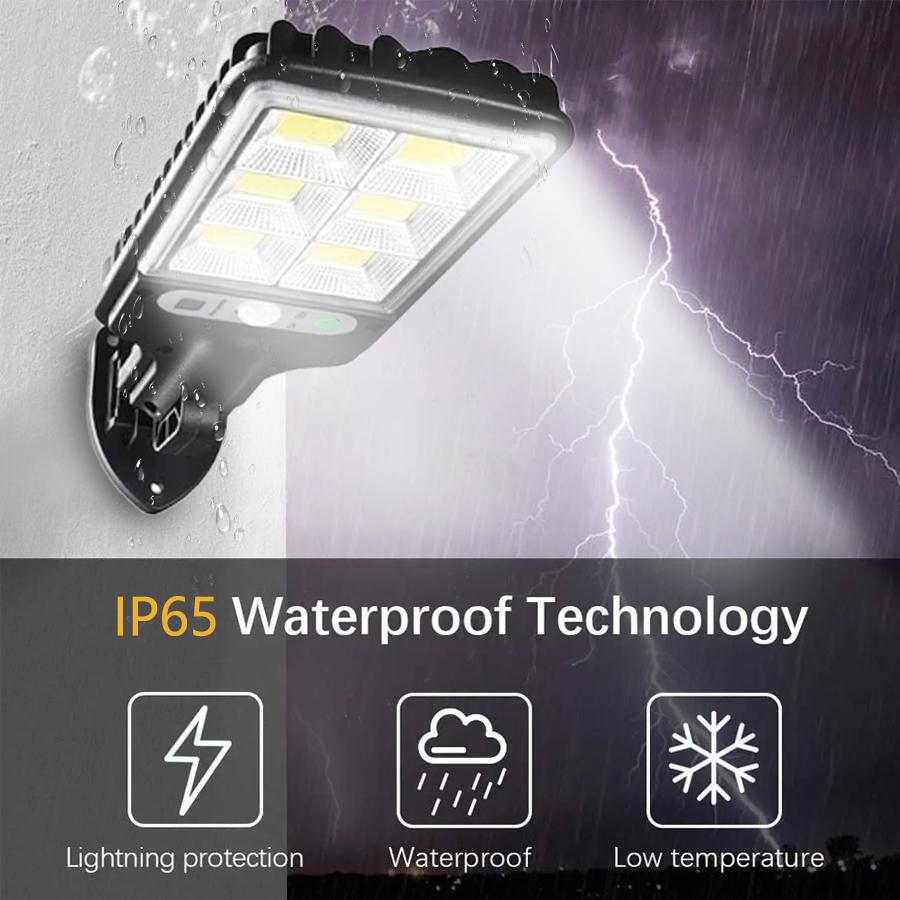 Solar Street Lights Outdoor 108COB Motion Sensor Solar Wall Lamp With 3 Mode Waterproof Security For Garden Yard Path Lighting