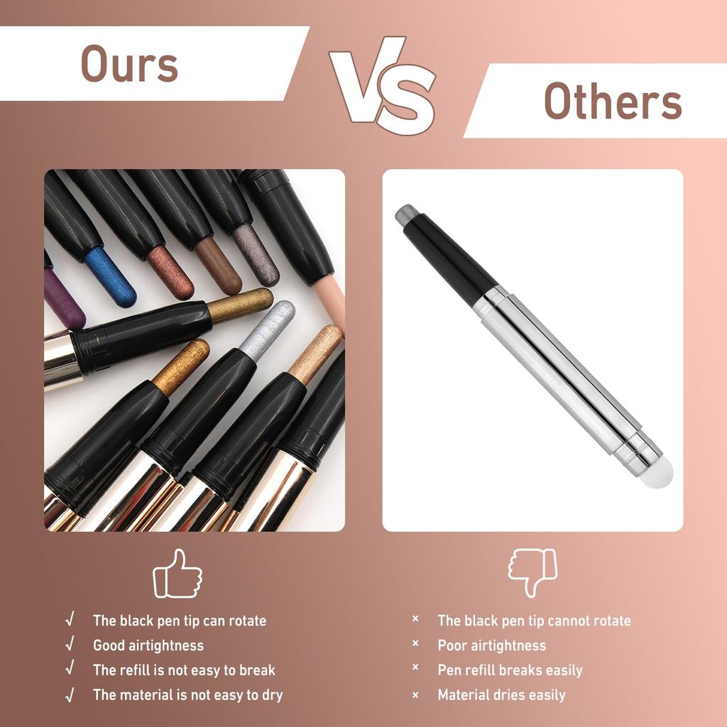 Eyeshadow Stick, Matte Shimmer Eyeshadow Pencil, Crayon, Smooth Waterproof Pigment, Creamy Eyeshadow Pencil, Shiny Eyeshadow, Eye Brightener,