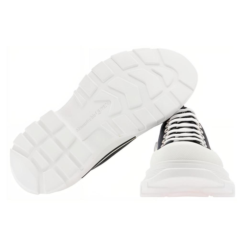 Alexander Mcqueen Tread Slick Combat Boots Women's Black White 611705W4L321070