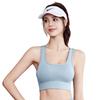 Nahtloser stoßfester Sport-BH mit hohem Aufprallschutz und schönem Rückendesign für Damen