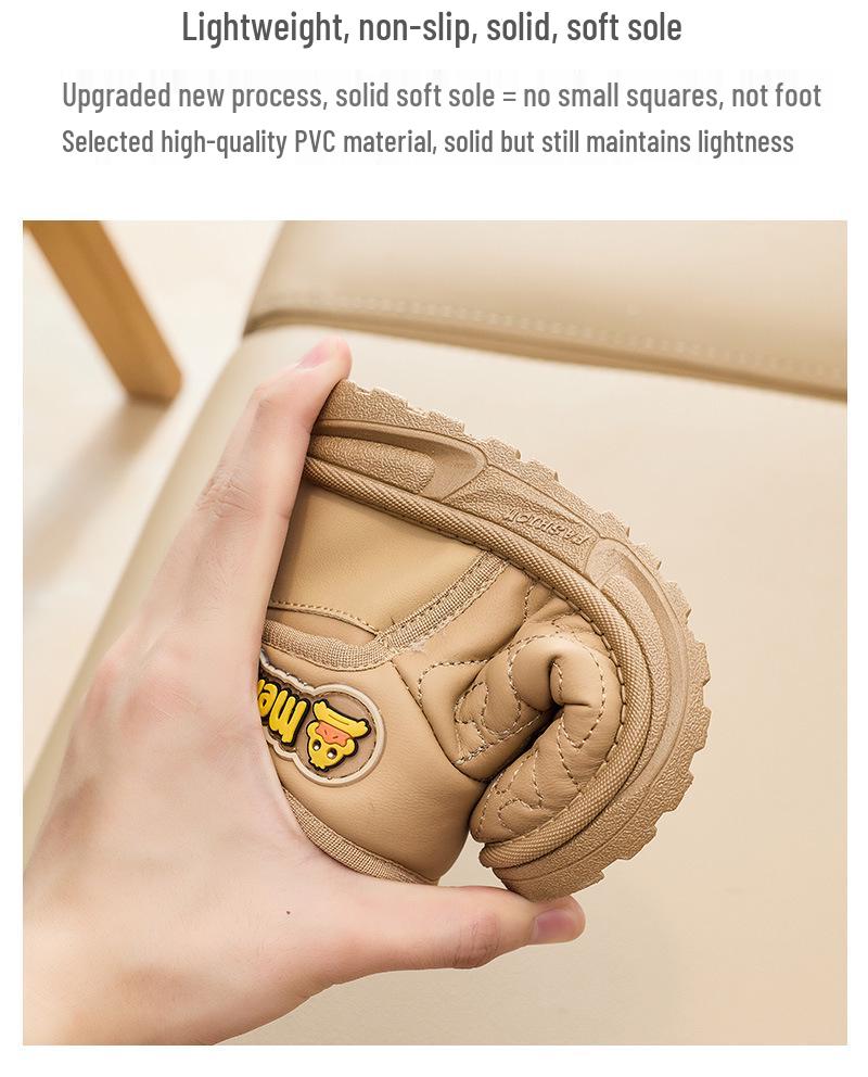 Ding Meng Gelbe Ente Kinder Winter Schneestiefel 2025: Gemütliche, warm gefütterte Stiefel mit dicker Sohle für Jungen und Mädchen