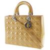 Dior Lady Dior Handbag 09-BO-0174 Patent Leather Women Used
