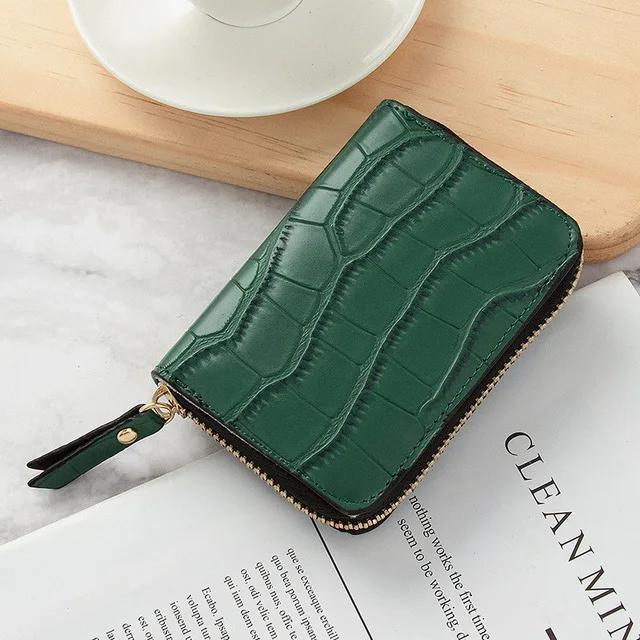 

1 Pcs New Hot Top Multifunction Wallet Seller Fashion Small Wallets Women Summer Travel Luxury Card Holder темно-зеленого