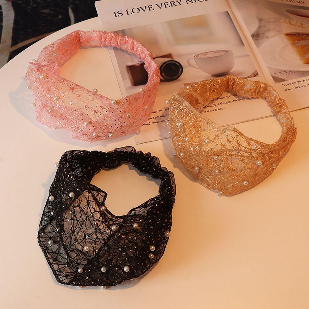 Hair Accessories Flower Headdress Korean Style Hairbands Women Head wraps Turban Headband Pearl