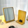 Large Desktop Wooden Makeup Mirror Simple Decorative Mirrors Portable Folding Cosmetic Mirror for Student Dormitory Supplies