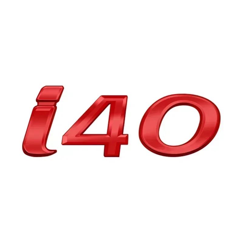 1Pc Logo Badge 3D Metal Emblem Decal I10 I20 I30 I40 Letter Sticker Auto Accessories