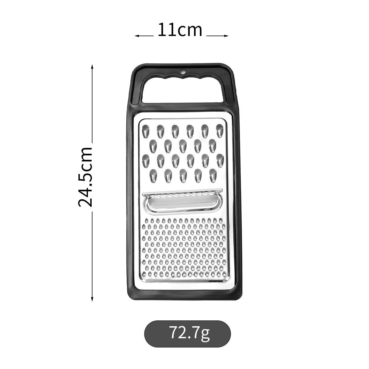 

3-in-1 Stainless Steel Grater Kitchen Lemon Cheese Grater Multifunctional Vegetable Cutter Potato Slicer Vegetable Shredder 5-Pack 5 pieces чёрный