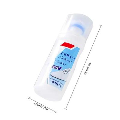 100ml White Shoes Stain Remover Whitening Cream-All-Purpose Cleaning Gel with Brush for Sneakers Leather Shoes Without Water Rin