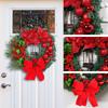 Christmas Wreath With Red Flowers 40CM Front Door Home Decor