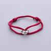 Verstellbares geflochtenes Seilarmband, einfacher Schmuck, Geschenk für Freunde, Paar, Freundschaft, Metallschnalle, Ring, Kette