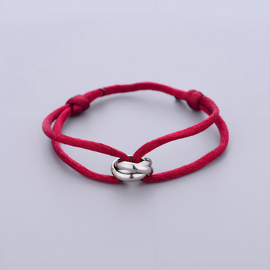 Verstellbares geflochtenes Seilarmband, einfacher Schmuck, Geschenk für Freunde, Paar, Freundschaft, Metallschnalle, Ring, Kette